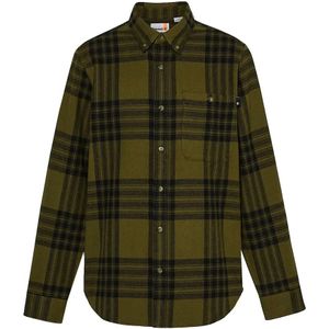Timberland, Heren, Overhemden, Groen, Maat: XL Flanel,