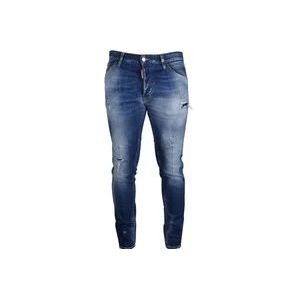 Dsquared2 Destroyed Effect Skinny Jeans , Blue , Heren , Maat: S