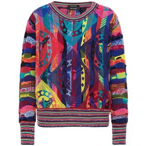 Carlo Colucci, Dames, Truien, Blauw, Maat: XL