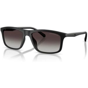 Emporio Armani - Zonnebril - Zwart - 57 mm - Grijs Getint