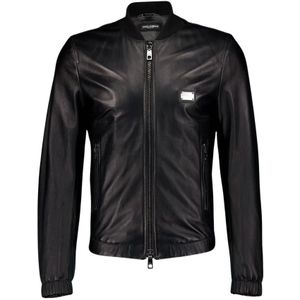 Dolce & Gabbana, Heren, Jassen, Zwart, Maat: M