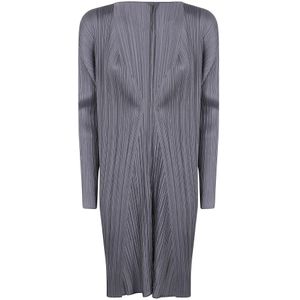 Issey Miyake, Dames, Jurken, Grijs, Maat: 2XL