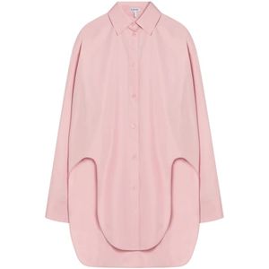 Loewe, Dames, Blouses & Shirts, Roze, Maat: XS Katoen,