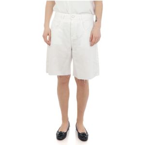 Icon Denim, Dames, Korte broeken, Wit, Maat: W28 Katoen,