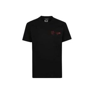 Dsquared2 Stijlvol T-shirt voor een coole look , Black , Heren , Maat: 2XL