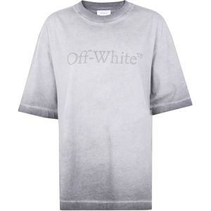 Off White, Heren, Tops, Grijs, Maat: S