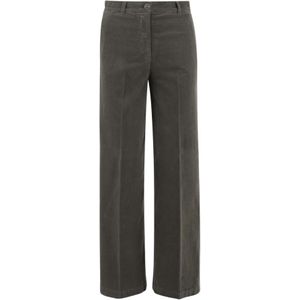 QL2 Quelledue, Dames, Broeken, Groen, Maat: XS Katoen,