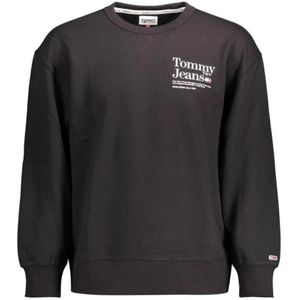 Tommy Hilfiger, Heren, Sweatshirts & Hoodies, Zwart, Maat: XL Katoen,