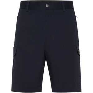 Philipp Plein, Heren, Korte broeken, Blauw, Maat: M Katoen,