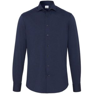 Traiano Milano, Heren, Overhemden, Blauw, Maat: 3XL Polyamide,