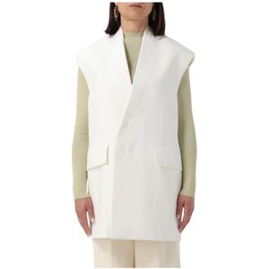 Jil Sander, Dames, Jassen, Wit, Maat: XS Wol,