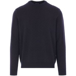 Giorgio Armani, Heren, Truien, Blauw, Maat: L Wol,