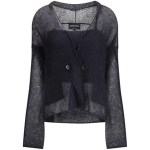 Giorgio Armani, Dames, Truien, Zwart, Maat: XL Wol,