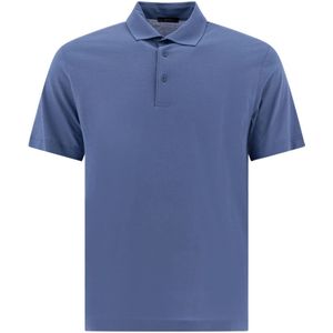Herno, Heren, Tops, Blauw, Maat: XL Katoen,
