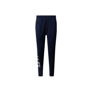 Dsquared2 Navy Katoenen Logo Joggers , Blue , Heren , Maat: XL