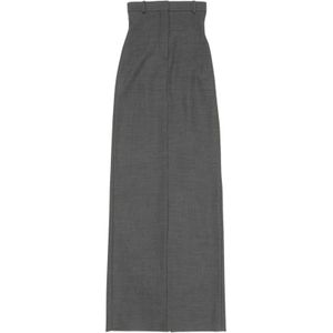 Acne Studios, Dames, Rokken, Grijs, Maat: S Wol,