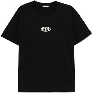 Barrow - T-shirt - Zwart - Katoen - Bedrukt Ontwerp