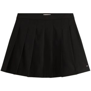 Tommy Hilfiger - TIMELESS WOOL PLEATED MINI SKIRT - Plissérok - Zwart