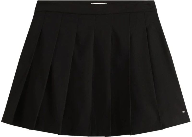 Tommy Hilfiger - TIMELESS WOOL PLEATED MINI SKIRT - Plissérok - Zwart