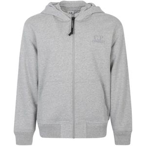 C.p. Company, Heren, Sweatshirts & Hoodies, Grijs, Maat: L Katoen,