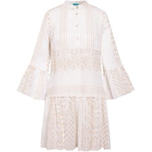 TOOche, Dames, Jurken, Wit, Maat: L Linnen,