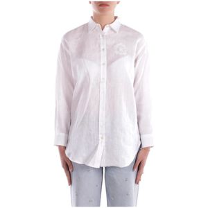 Ralph Lauren - Shirt - Wit - 100% Linnen - Knoopsluiting