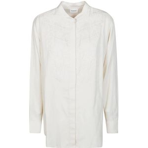 Marant étoile, Dames, Blouses & Shirts, Beige, Maat: XS