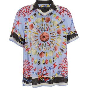 Dolce & Gabbana, Heren, Overhemden, Veelkleurig, Maat: M Linnen,