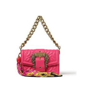 Versace Schoudertas met zichtbaar logo , Pink , Dames , Maat: ONE Size