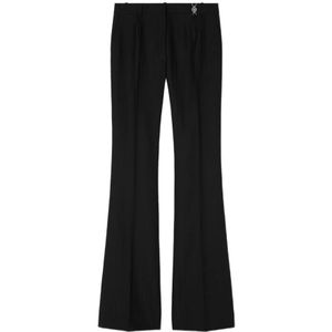 Versace, Dames, Broeken, Zwart, Maat: S