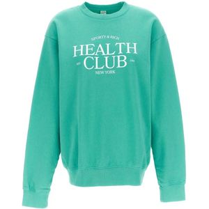 Sporty & Rich, Dames, Sweatshirts & Hoodies, Groen, Maat: L Katoen,