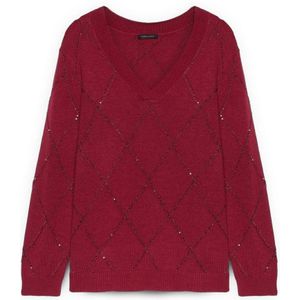 Fiorella Rubino, Dames, Truien, Rood, Maat: XS Wol,