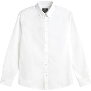A.p.c., Heren, Overhemden, Wit, Maat: L Katoen,