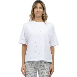 Alpha Studio, Dames, Tops, Wit, Maat: S