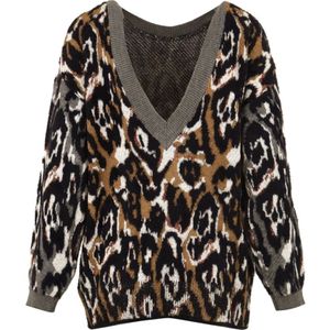 Akep, Dames, Truien, Veelkleurig, Maat: XS Wol,