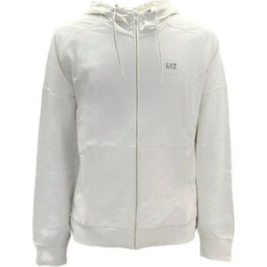 Emporio Armani Ea7, Heren, Sweatshirts & Hoodies, Beige, Maat: L Katoen,