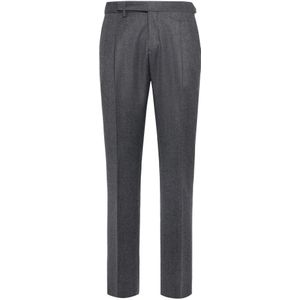 Boggi Milano, Heren, Broeken, Grijs, Maat: 3XL Wol,