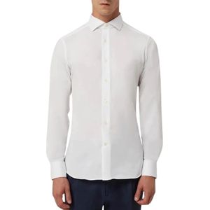 Traiano Milano, Heren, Overhemden, Wit, Maat: L