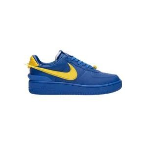 Nike Blauwe Leren Sneakers AIR Force 1 LOW SP , Blue , Heren , Maat: 49 1/2 EU