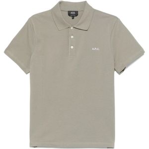 A.p.c., Heren, Tops, Groen, Maat: L Katoen,