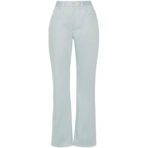 Fendi Hoge taille rechte jeans , Blue , Dames , Maat: S