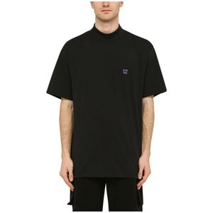 Needles, Heren, Tops, Zwart, Maat: S Poliester,