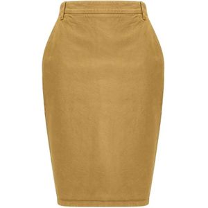 Saint Laurent, Dames, Rokken, Beige, Maat: W26 Denim,