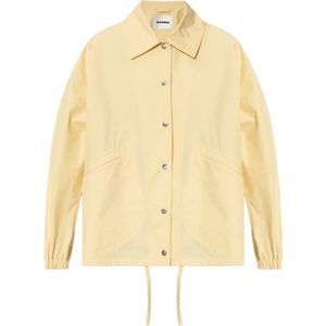 Jil Sander, Dames, Jassen, Beige, Maat: 2XS Katoen,