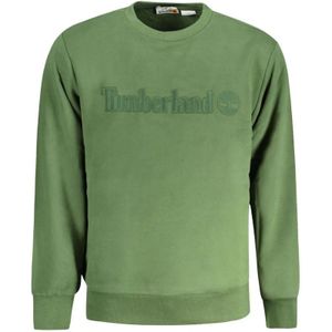 Timberland - Sweater - Groen - Katoen - Geborduurd Logo
