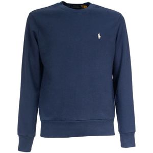 Polo Ralph Lauren, Heren, Sweatshirts & Hoodies, Blauw, Maat: S Katoen,