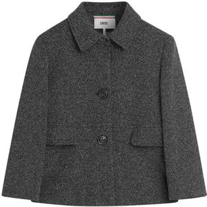 Cinque, Dames, Jassen, Grijs, Maat: L Leer,