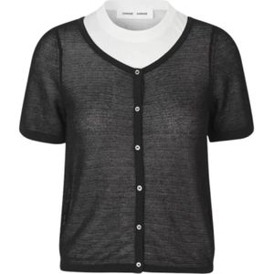 Samsøe Samsøe, Dames, Truien, Zwart, Maat: S Katoen,