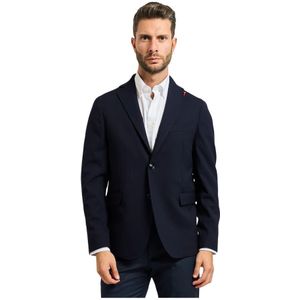 Mulish, Heren, Jassen, Blauw, Maat: XL Leer,