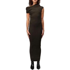 Courrèges, Dames, Jurken, Bruin, Maat: L Viscose,